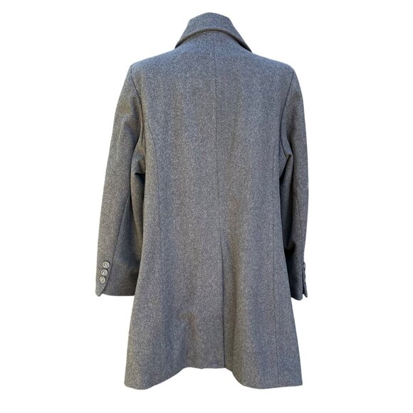 Alpine‎ Swiss Womens Gray Wool Blend Coat Double Breasted Long Overcoat 2XL - Picture 3 of 9